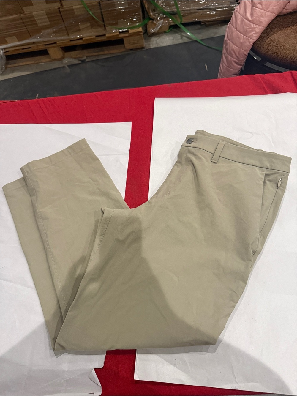 lululemon athletica Men's Light Khaki Chino Pants